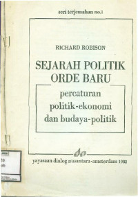 Sejarah Politik Orde Baru