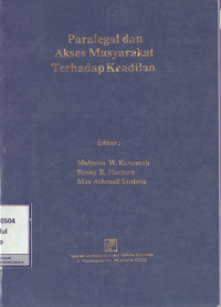 Paralegal dan Akses Masyarakat terhadap Keadilan
