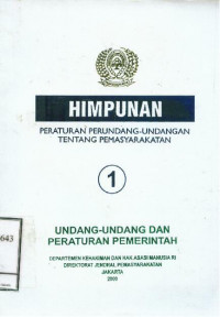 Image of Himpunan Peraturan Perundang-Undangan Tentang Pemasyarakatan: Undang-Undang dan Peraturan Pemerintah: Buku 1