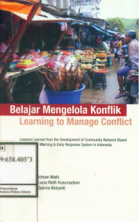 Image of Belajar Mengelola Konflik=Learning to Manage Conflict