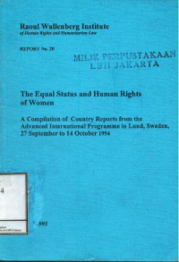 The Equal Status and Human Rights of Women
