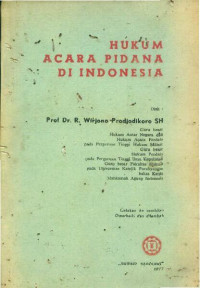 Image of Hukum Acara Pidana di Indonesia